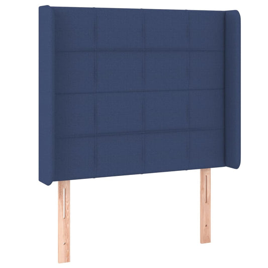 vidaXL Κεφαλάρι με Πτερύγια Μπλε 103x16x118/128 εκ. Υφασμάτινο