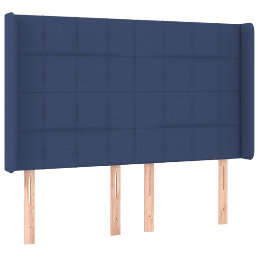 vidaXL Κεφαλάρι με Πτερύγια Μπλε 147x16x118/128 εκ. Υφασμάτινο