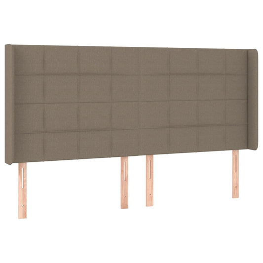 vidaXL Κεφαλάρι με Πτερύγια Taupe 183x16x118/128 εκ. Υφασμάτινο
