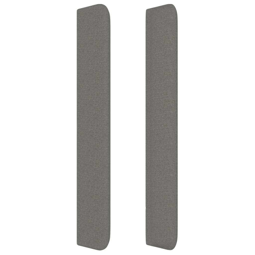 vidaXL Κεφαλάρι με Πτερύγια Σκούρο Γκρι 203x16x118/128 εκ. Υφασμάτινο