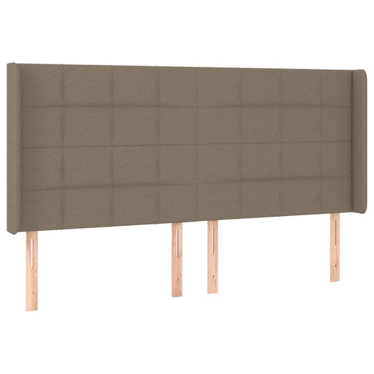 vidaXL Κεφαλάρι με Πτερύγια Taupe 203x16x118/128 εκ. Υφασμάτινο