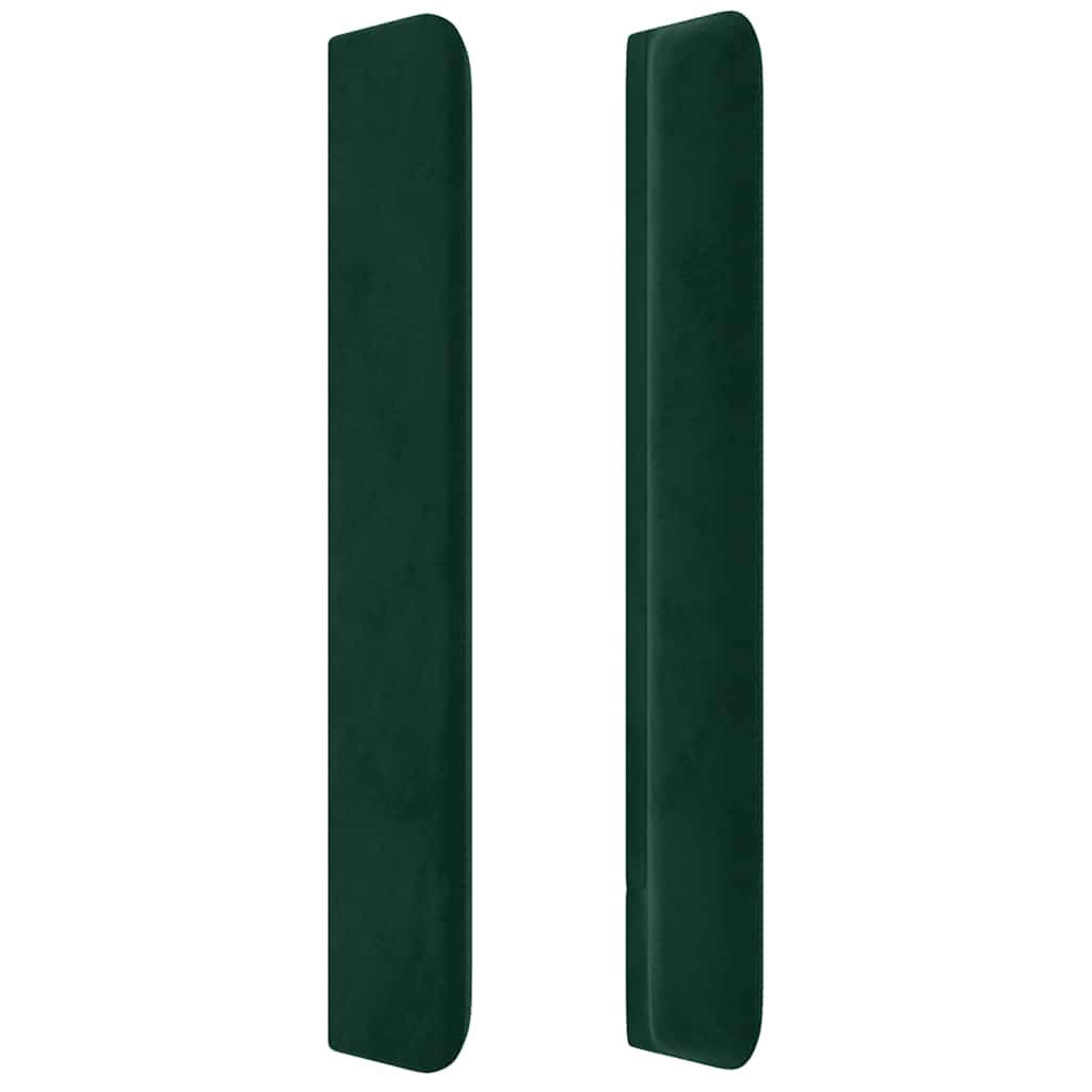 vidaXL Κεφαλάρι με Πτερύγια Πράσινο 83x16x118/128 εκ. Βελούδινο