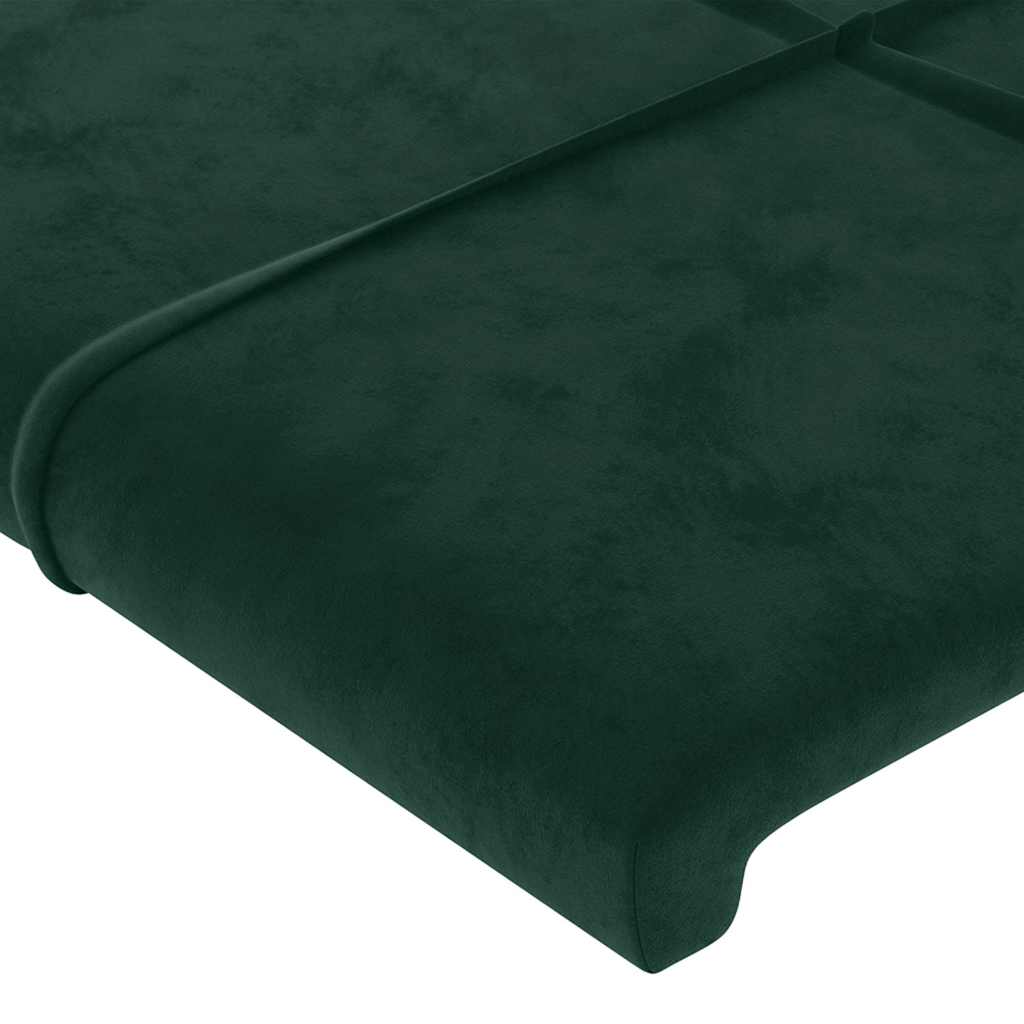 vidaXL Κεφαλάρι με Πτερύγια Πράσινο 83x16x118/128 εκ. Βελούδινο