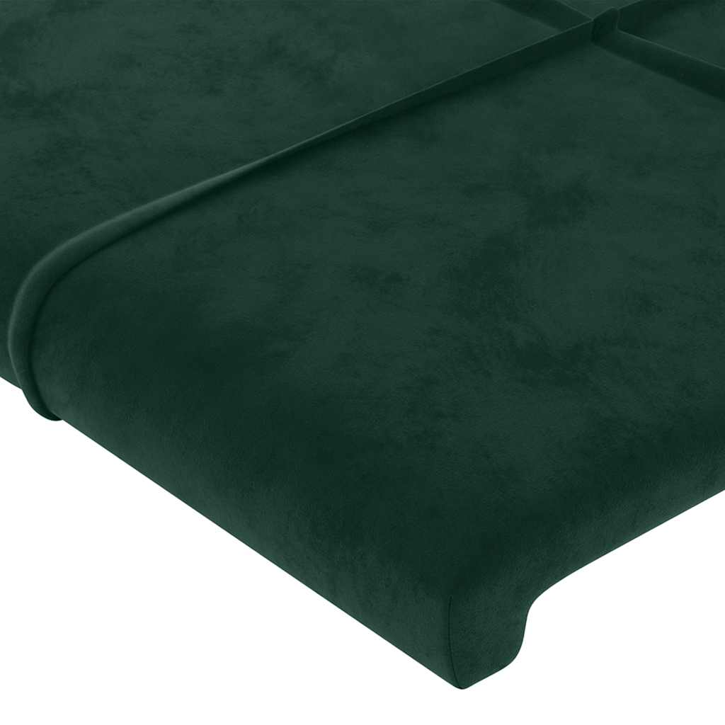 vidaXL Κεφαλάρι με Πτερύγια Πράσινο 93x16x118/128 εκ. Βελούδινο