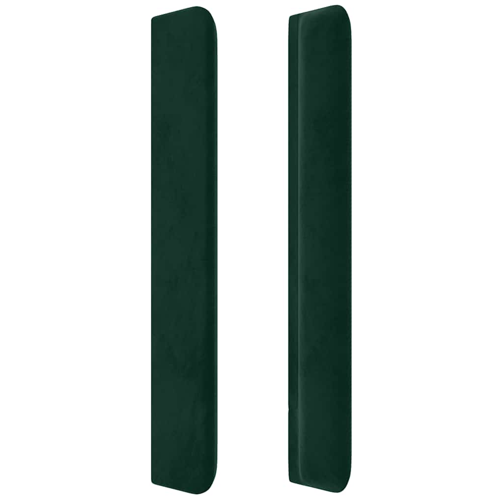 vidaXL Κεφαλάρι με Πτερύγια Πράσινο 163x16x118/128 εκ. Βελούδινο