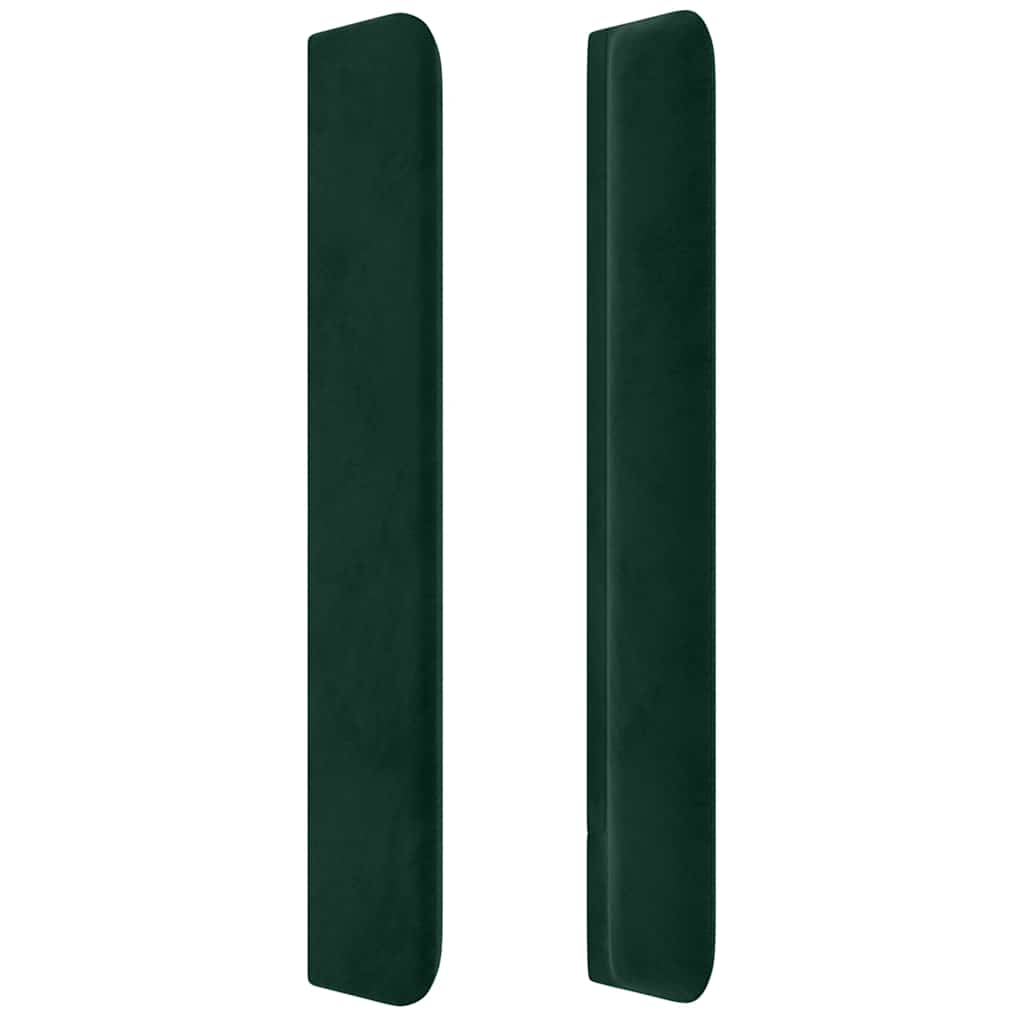 vidaXL Κεφαλάρι με Πτερύγια Πράσινο 203x16x118/128 εκ. Βελούδινο
