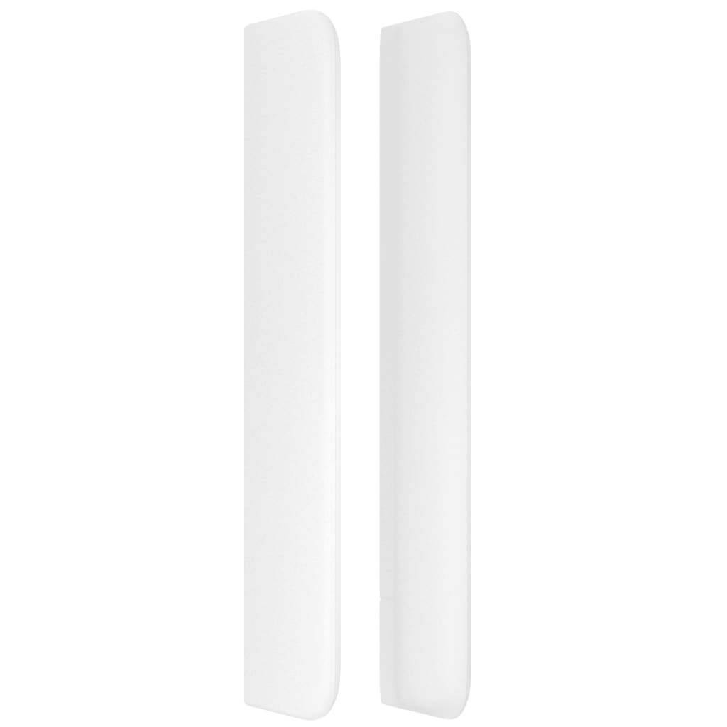 vidaXL Κεφαλάρι με Πτερύγια Λευκό 203x16x118/128 εκ. Συνθετικό Δέρμα