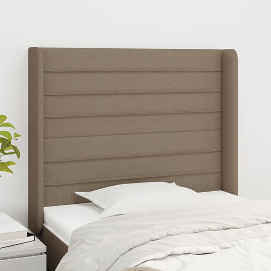 vidaXL Κεφαλάρι με Πτερύγια Taupe 83x16x118/128 εκ. Υφασμάτινο
