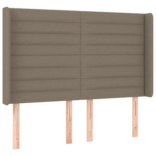 vidaXL Κεφαλάρι με Πτερύγια Taupe 147x16x118/128 εκ. Υφασμάτινο