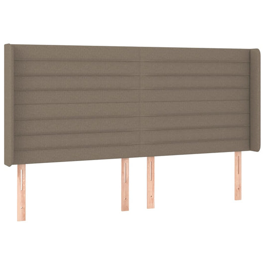 vidaXL Κεφαλάρι με Πτερύγια Taupe 163x16x118/128 εκ. Υφασμάτινο
