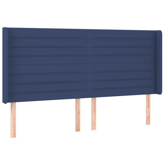 vidaXL Κεφαλάρι με Πτερύγια Μπλε 163x16x118/128 εκ. Υφασμάτινο