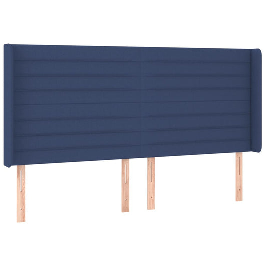 vidaXL Κεφαλάρι με Πτερύγια Μπλε 203x16x118/128 εκ. Υφασμάτινο