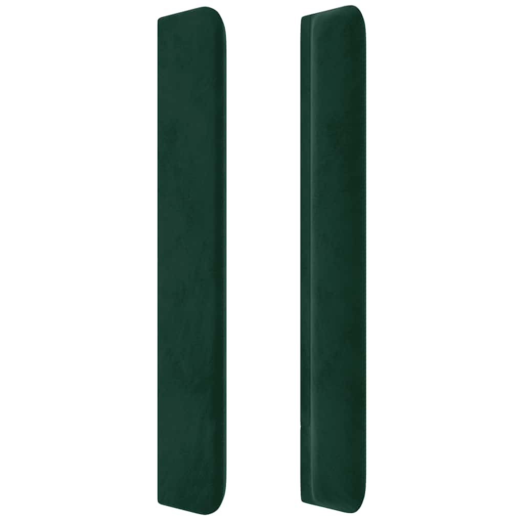 vidaXL Κεφαλάρι με Πτερύγια Πράσινο 83x16x118/128 εκ. Βελούδινο