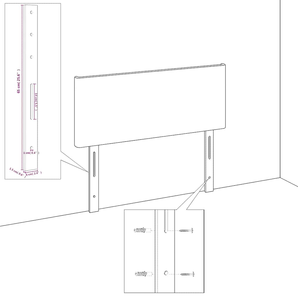 vidaXL Κεφαλάρι με Πτερύγια Πράσινο 93x16x118/128 εκ. Βελούδινο