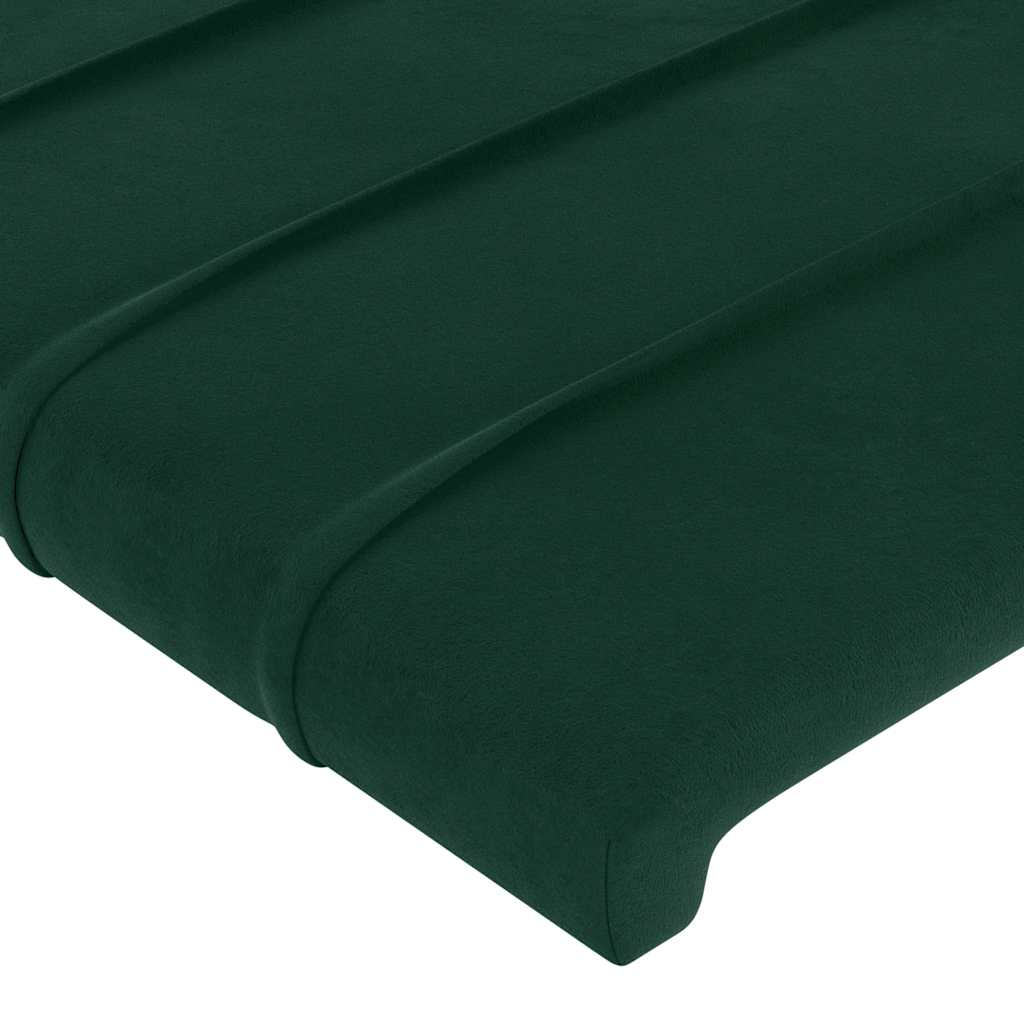 vidaXL Κεφαλάρι με Πτερύγια Πράσινο 103x16x118/128 εκ. Βελούδινο