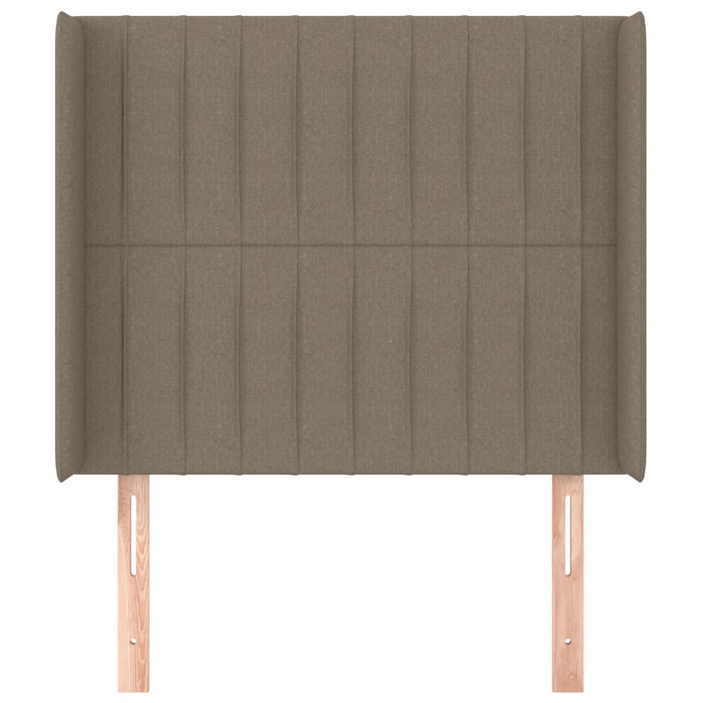 vidaXL Κεφαλάρι με Πτερύγια Taupe 103x16x118/128 εκ. Υφασμάτινο