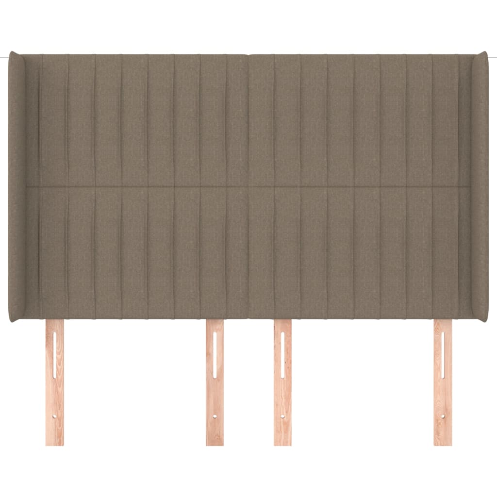 vidaXL Κεφαλάρι με Πτερύγια Taupe 147x16x118/128 εκ. Υφασμάτινο