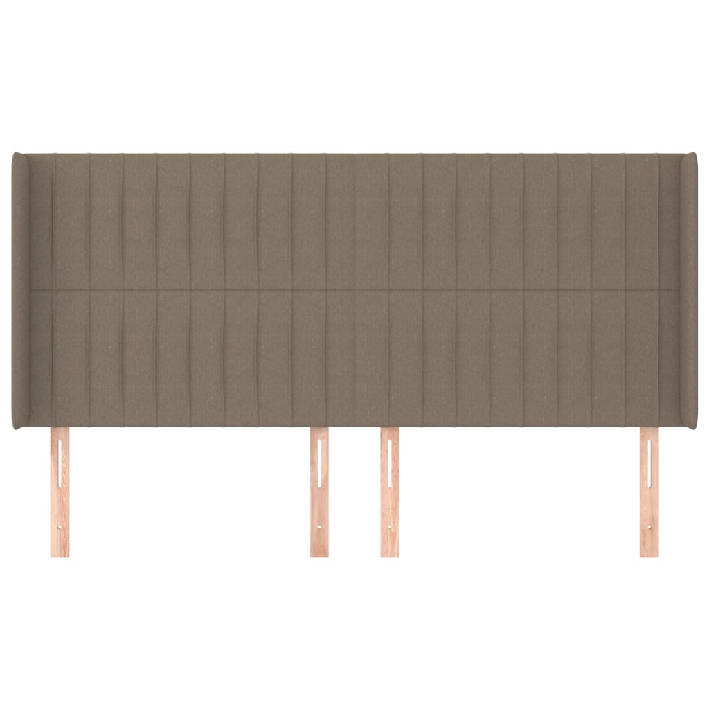 vidaXL Κεφαλάρι με Πτερύγια Taupe 203x16x118/128 εκ. Υφασμάτινο