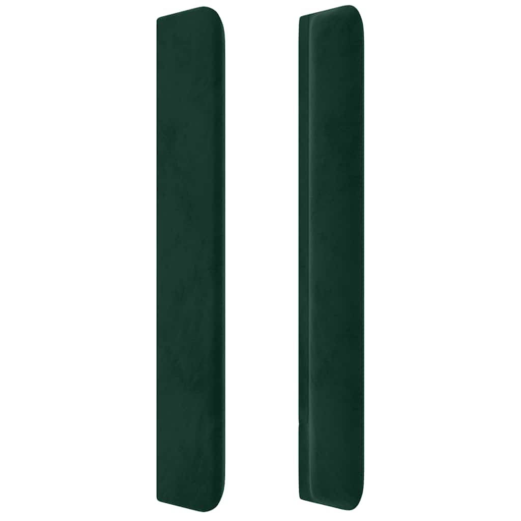 vidaXL Κεφαλάρι με Πτερύγια Πράσινο 103x16x118/128 εκ. Βελούδινο