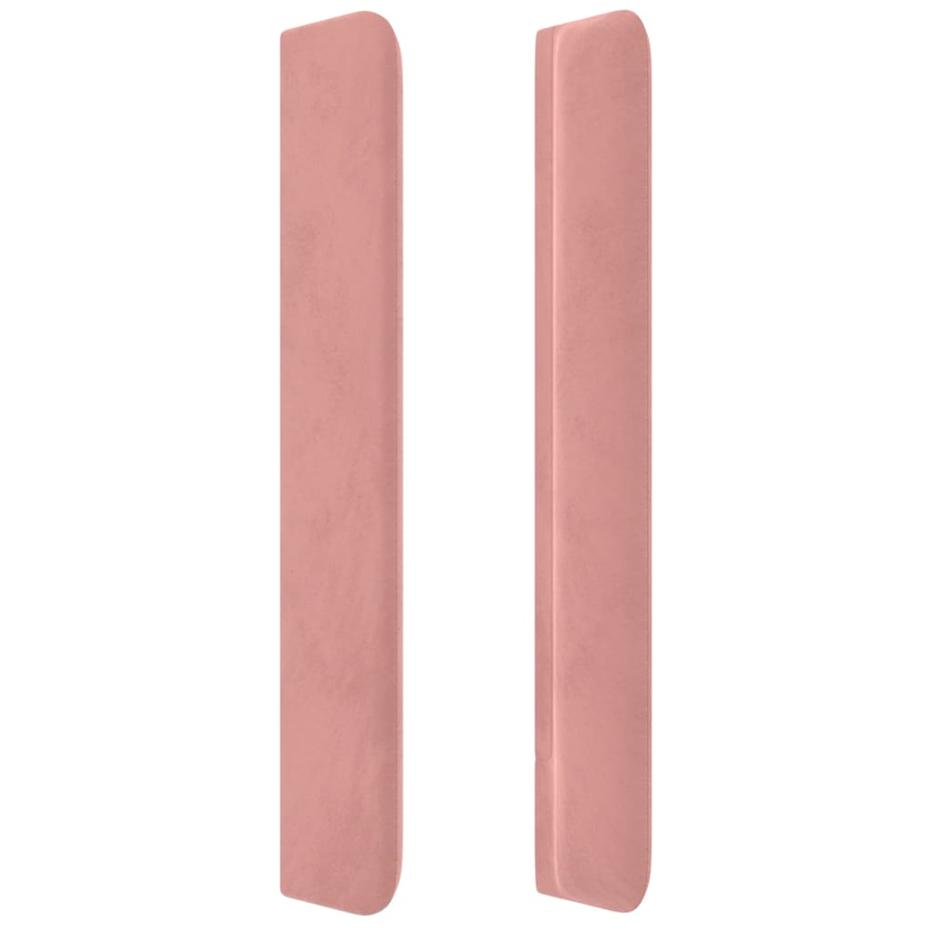 vidaXL Κεφαλάρι με Πτερύγια Ροζ 103x16x118/128 εκ.Βελούδινο