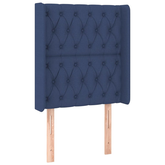 vidaXL Κεφαλάρι με Πτερύγια Μπλε 83x16x118/128 εκ. Υφασμάτινο
