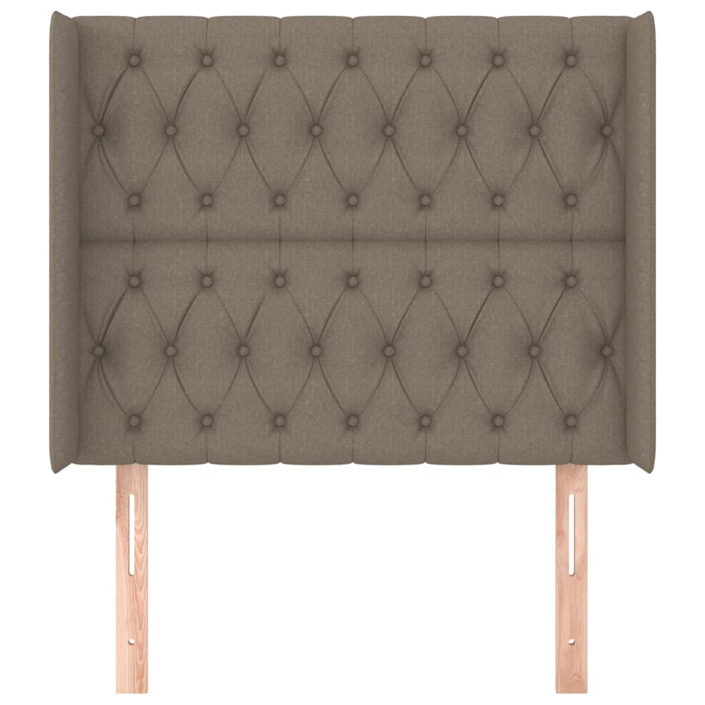 vidaXL Κεφαλάρι με Πτερύγια Taupe 93x16x118/128 εκ. Υφασμάτινο