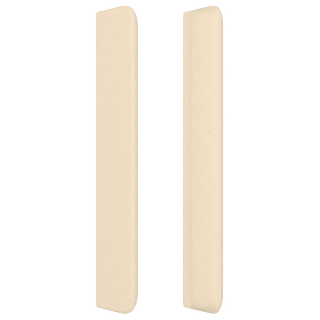 vidaXL Κεφαλάρι με Πτερύγια Κρεμ 203x16x118/128 εκ. Υφασμάτινο