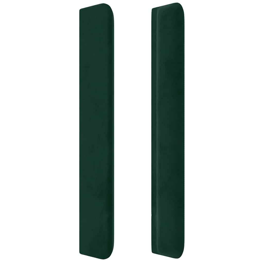 vidaXL Κεφαλάρι με Πτερύγια Πράσινο 103x16x118/128 εκ. Βελούδινο