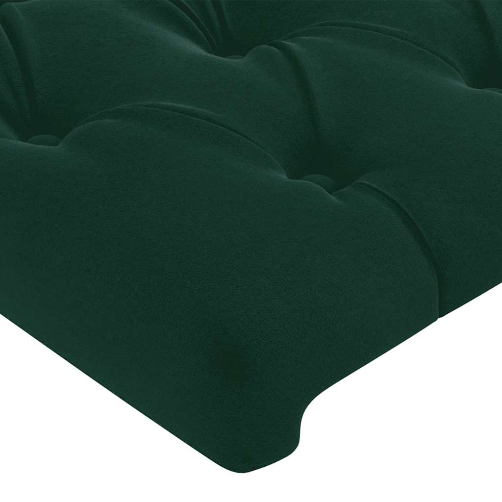 vidaXL Κεφαλάρι με Πτερύγια Πράσινο 103x16x118/128 εκ. Βελούδινο