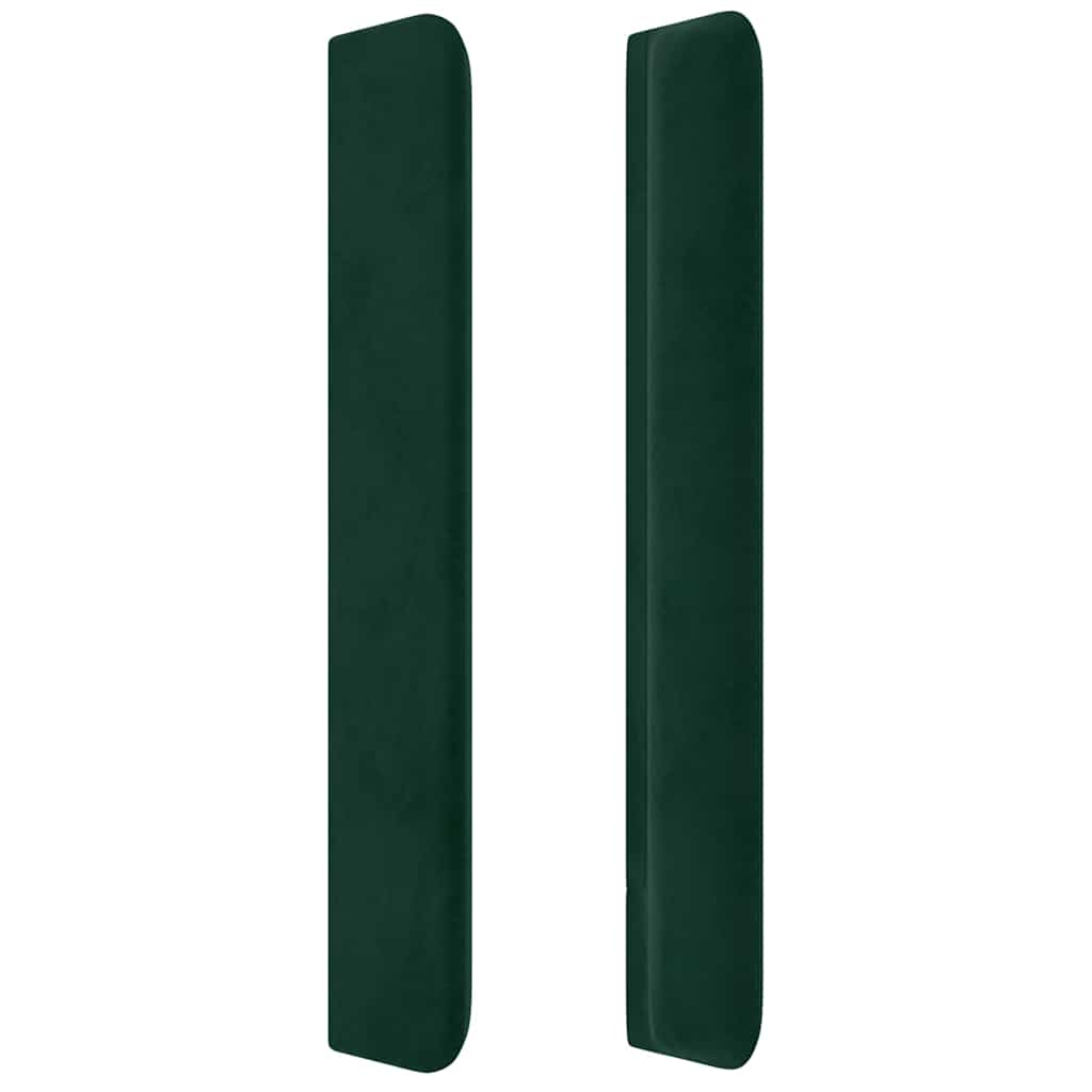 vidaXL Κεφαλάρι με Πτερύγια Πράσινο 147x16x118/128 εκ. Βελούδινο