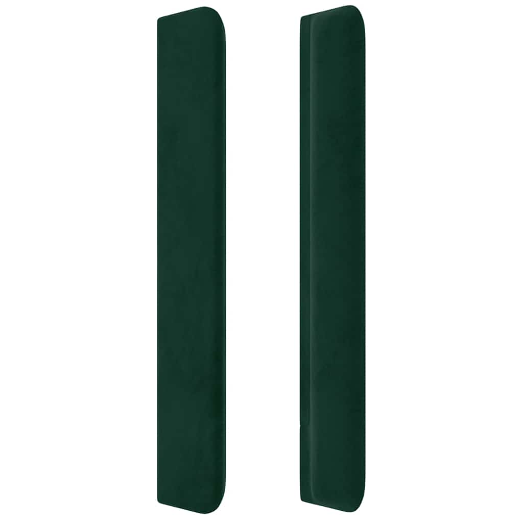 vidaXL Κεφαλάρι με Πτερύγια Πράσινο 203x16x118/128 εκ. Βελούδινο
