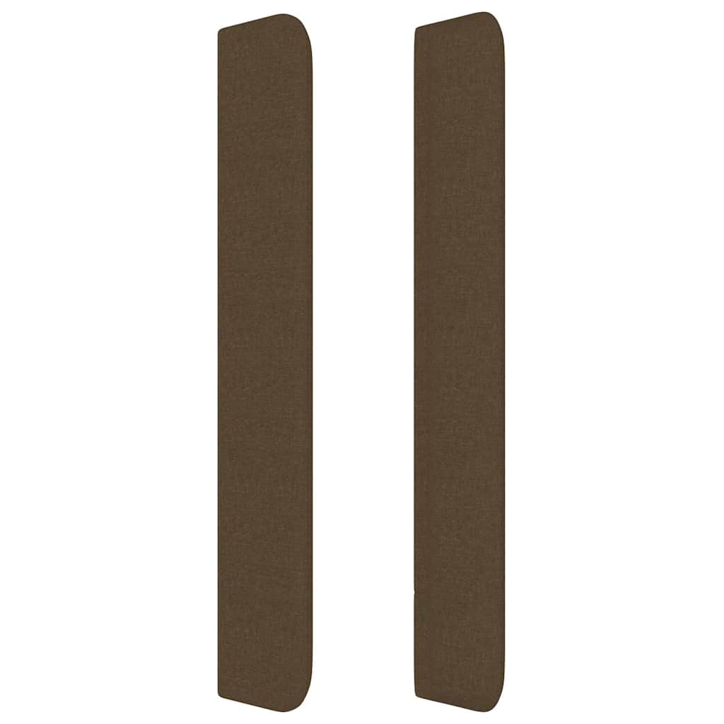 vidaXL Κεφαλάρι με Πτερύγια Σκούρο Καφέ 83x16x118/128 εκ. Υφασμάτινο