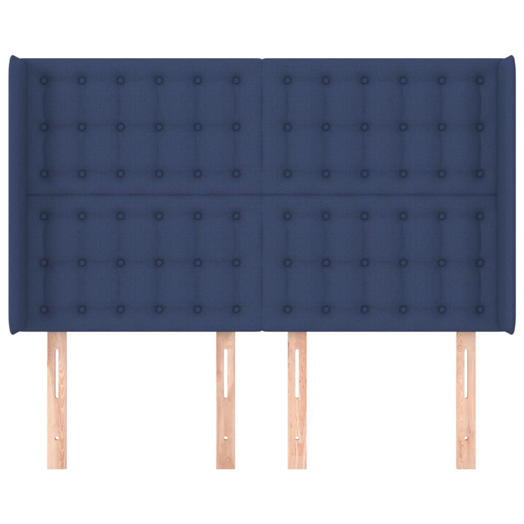 vidaXL Κεφαλάρι με Πτερύγια Μπλε 147x16x118/128 εκ. Υφασμάτινο