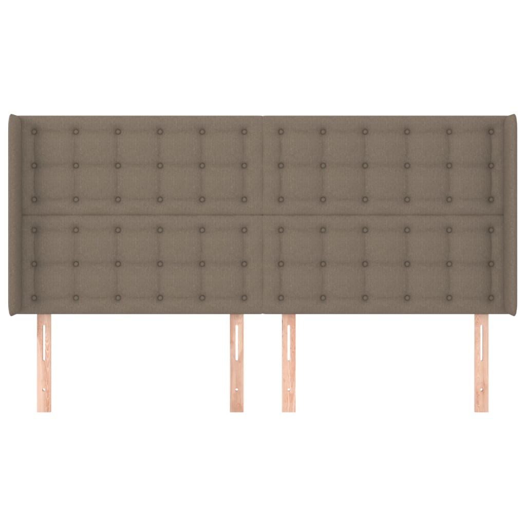 vidaXL Κεφαλάρι με Πτερύγια Taupe 163x16x118/128 εκ. Υφασμάτινο