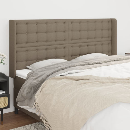 vidaXL Κεφαλάρι με Πτερύγια Taupe 203x16x118/128 εκ. Υφασμάτινο