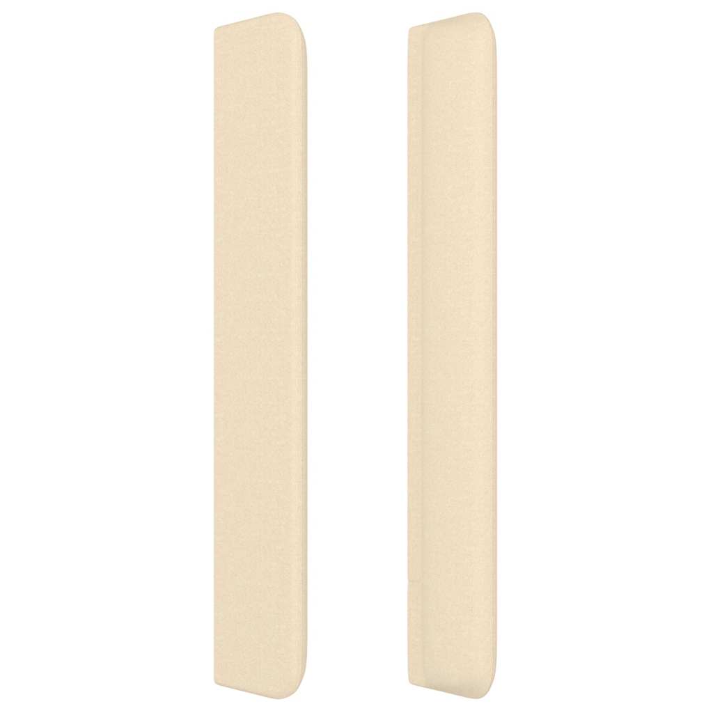 vidaXL Κεφαλάρι με Πτερύγια Κρεμ 203x16x118/128 εκ. Υφασμάτινο
