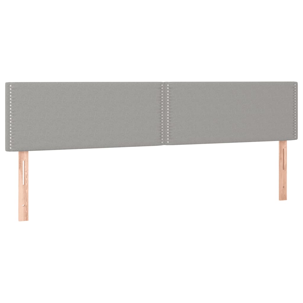 vidaXL Κρεβάτι Boxspring με Στρώμα Ανοιχτό Γκρι 180x200 εκ. Υφασμάτινο