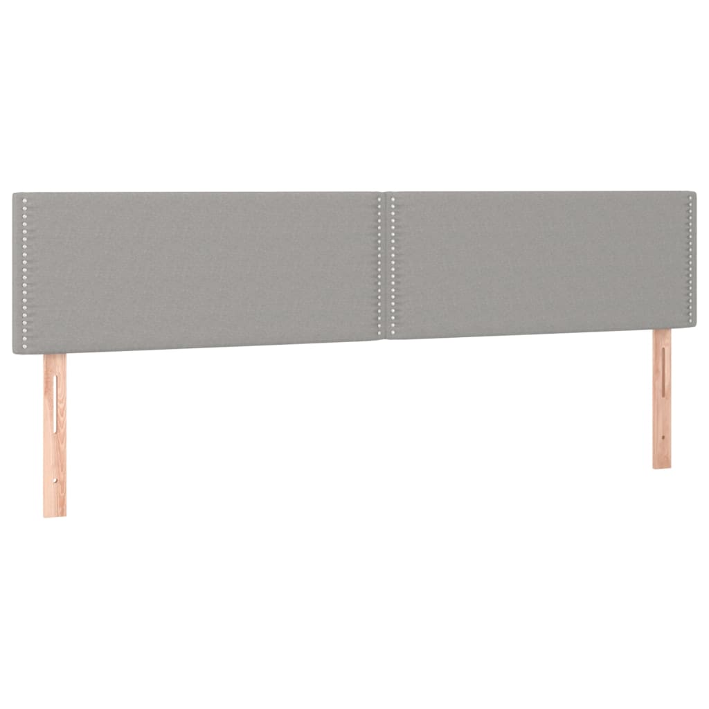 vidaXL Κρεβάτι Boxspring με Στρώμα Ανοιχτό Γκρι 180x200 εκ. Υφασμάτινο