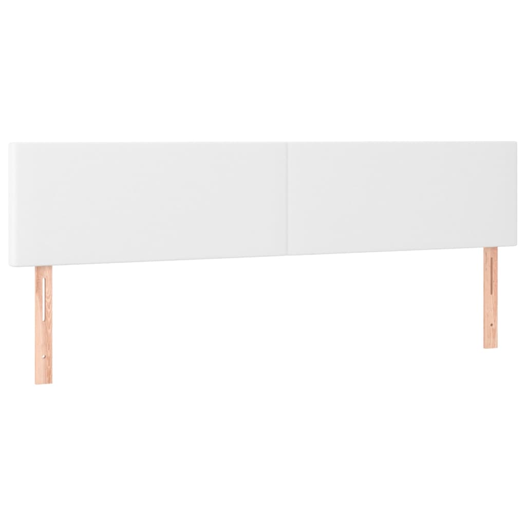 vidaXL Κρεβάτι Boxspring με Στρώμα Λευκό 180x200 εκ. Συνθετικό Δέρμα