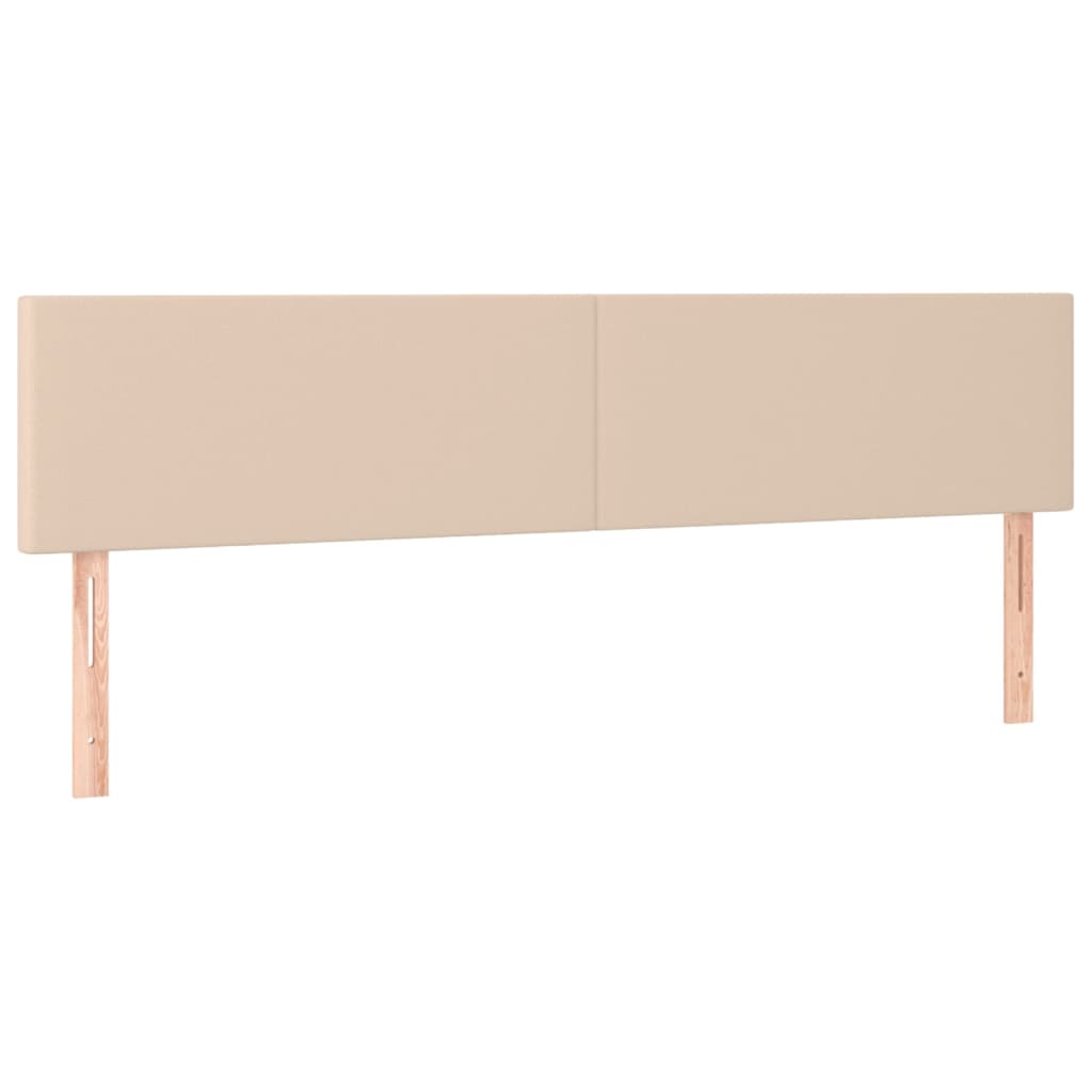 vidaXL Κρεβάτι Boxspring με Στρώμα Καπουτσίνο 200x200εκ.από Συνθ.Δέρμα