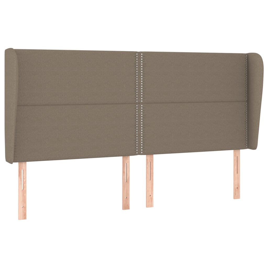 vidaXL Κρεβάτι Boxspring με Στρώμα Taupe 200x200 εκ. Υφασμάτινο