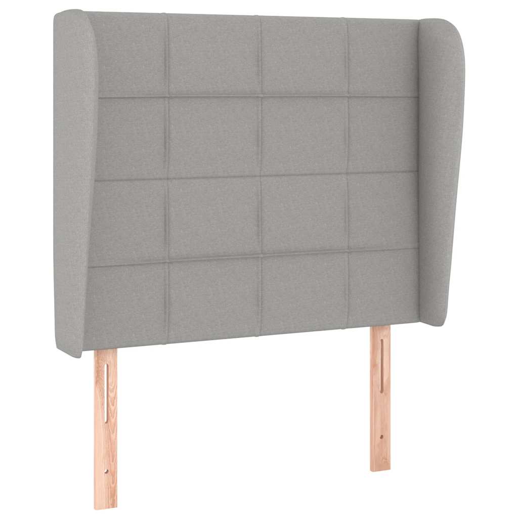 vidaXL Κρεβάτι Boxspring με Στρώμα Ανοιχτό Γκρι 80x200 εκ. Υφασμάτινο