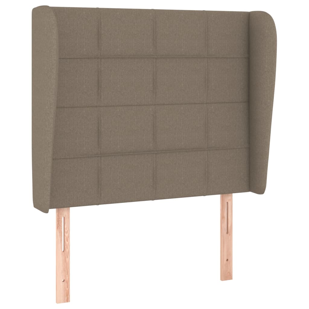 vidaXL Κρεβάτι Boxspring με Στρώμα Taupe 100 x 200 εκ. Υφασμάτινο