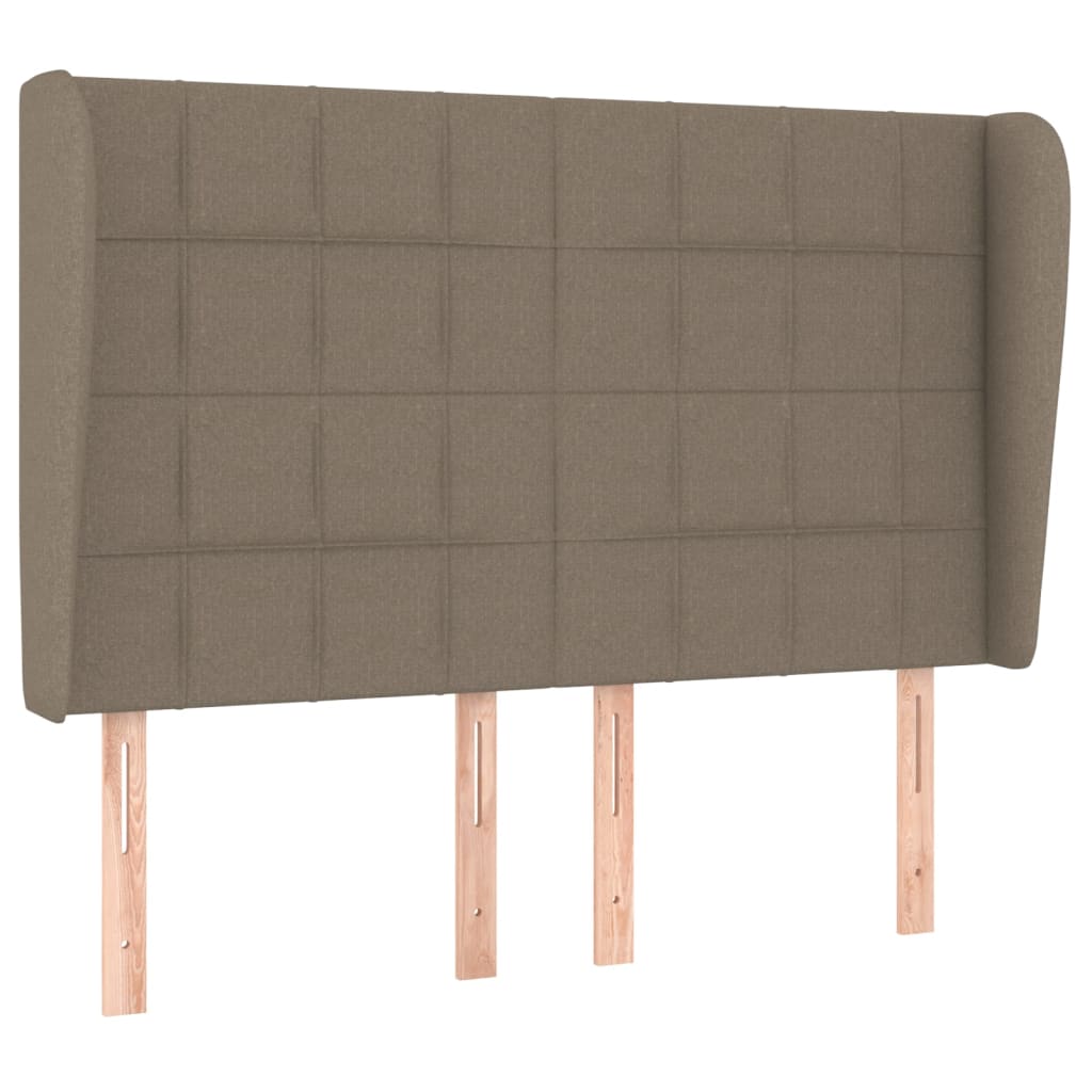 vidaXL Κρεβάτι Boxspring με Στρώμα Taupe 140x200 εκ. Υφασμάτινο