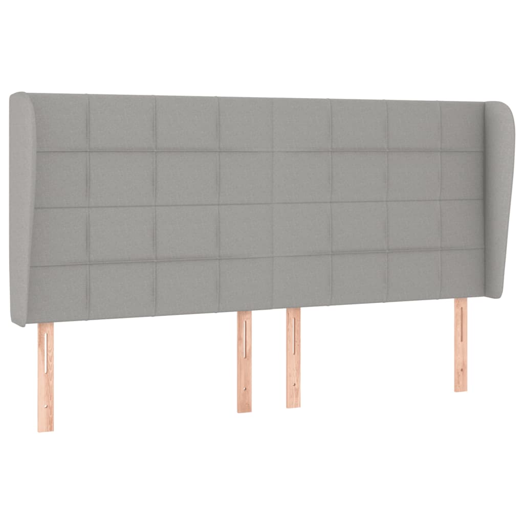vidaXL Κρεβάτι Boxspring με Στρώμα Ανοιχτό Γκρι 180x200 εκ. Υφασμάτινο