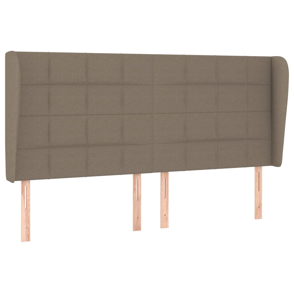 vidaXL Κρεβάτι Boxspring με Στρώμα Taupe 200x200 εκ. Υφασμάτινο