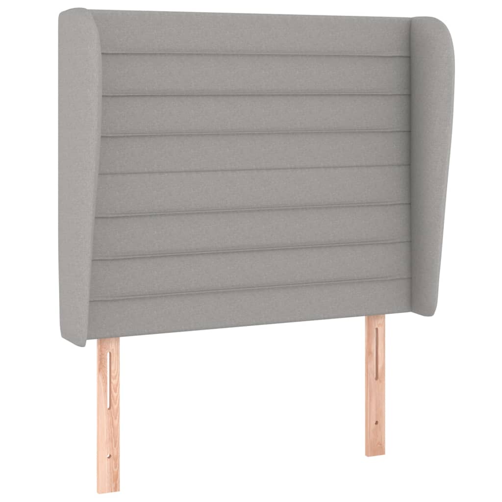 vidaXL Κρεβάτι Boxspring με Στρώμα Ανοιχτό Γκρι 80x200 εκ. Υφασμάτινο