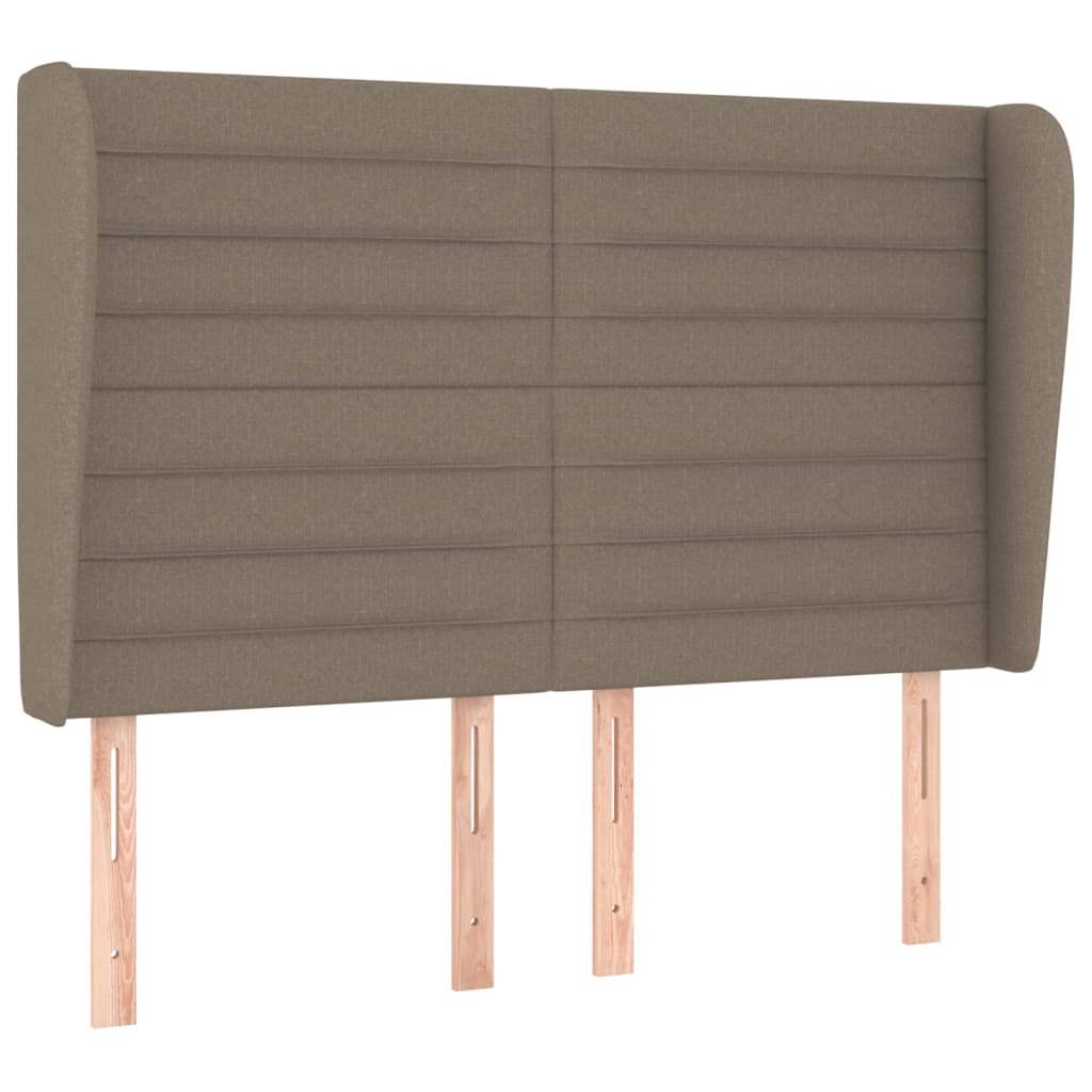 vidaXL Κρεβάτι Boxspring με Στρώμα Taupe 140x200 εκ. Υφασμάτινο