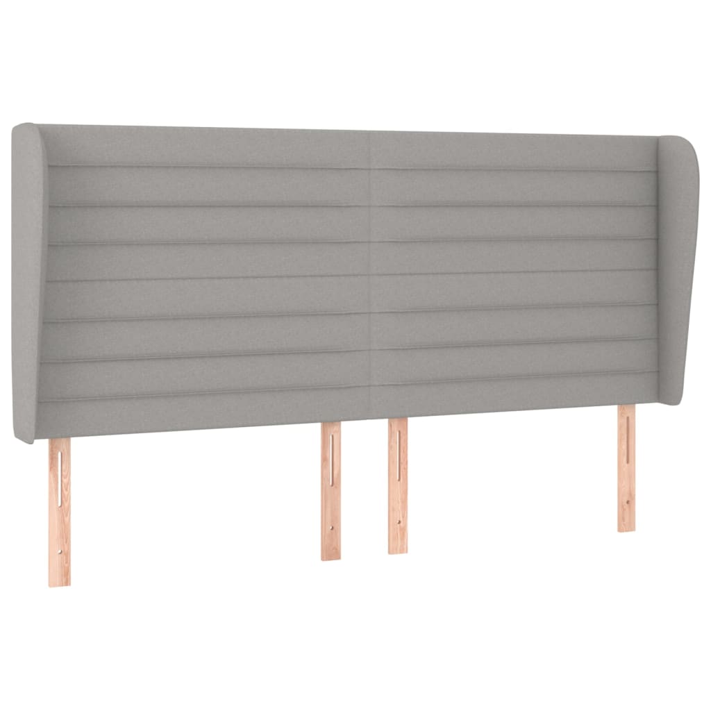 vidaXL Κρεβάτι Boxspring με Στρώμα Ανοιχτό Γκρι 200x200 εκ. Υφασμάτινο