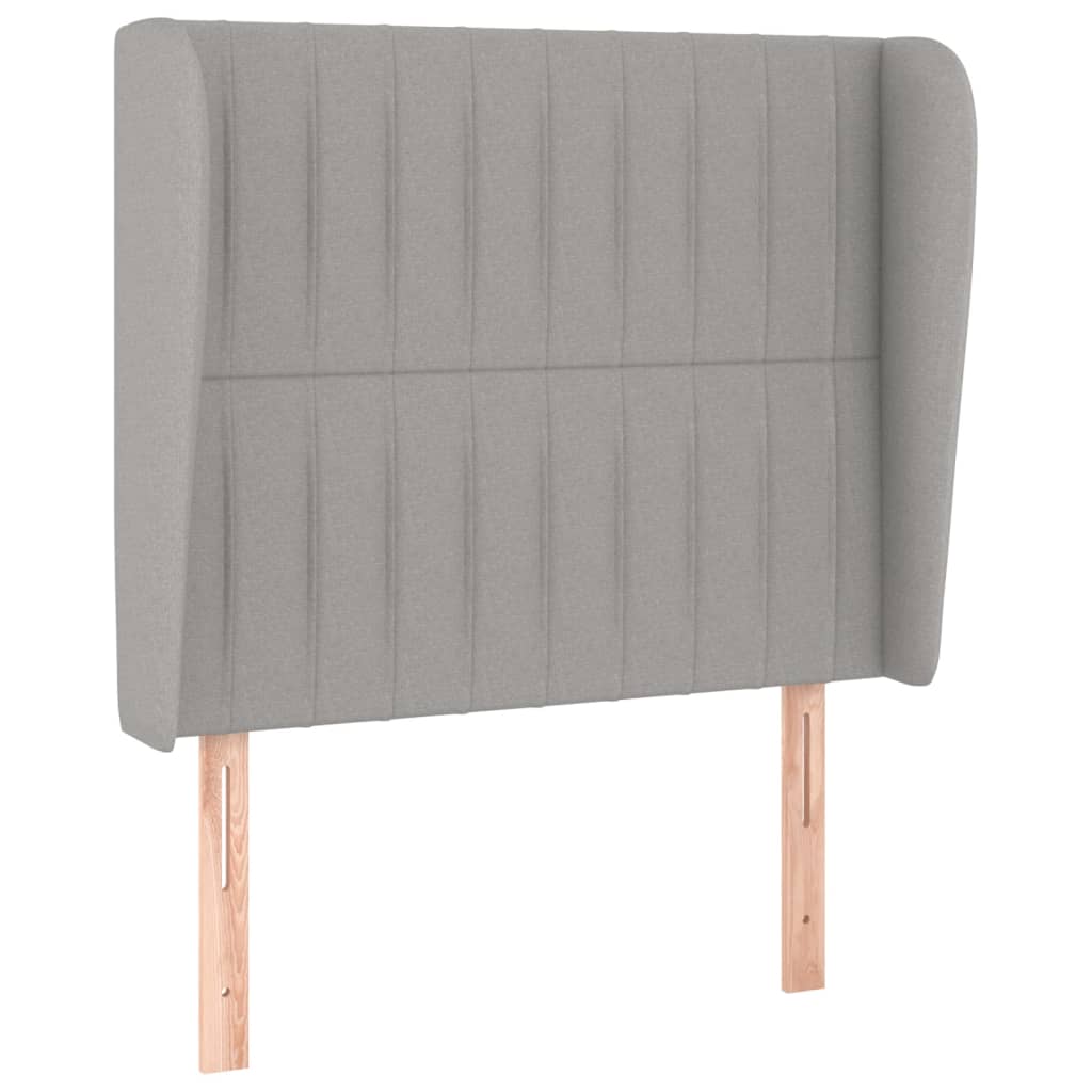 vidaXL Κρεβάτι Boxspring με Στρώμα Ανοιχτό Γκρι 80x200 εκ. Υφασμάτινο